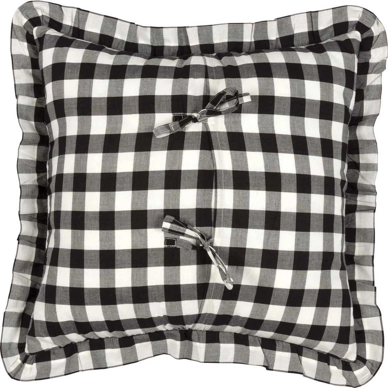 Annie Buffalo Check Black Pillow - 18x18 5 Annie Buffalo Check Black Pillow - 18x18 - Image 3