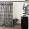 Annie Buffalo Check Black Shower Curtain - Ruffled -Home Improvement Store Annie Buffalo Check Ruffled Shower Curtain Black 840528178832 image1 54279.1668541736