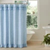 Annie Buffalo Check Blue Shower Curtain - Ruffled 1 Annie Buffalo Check Blue Shower Curtain - Ruffled -Home Improvement Store Annie Buffalo Check Ruffled Shower Curtain Blue 810055892846 image1 79672.1667555901