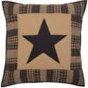 Black Check Star Pillow Sham - Euro Quilted -Home Improvement Store Black Check Star Pillow Sham Euro Quilted 840528173288 image1 61443.1667557906
