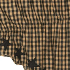 Black Star Prairie Gathered Curtains - 72x36 -Home Improvement Store Black Star Prairie Gathered Curtains 72x36 840528111228 image4 46857.1689045058