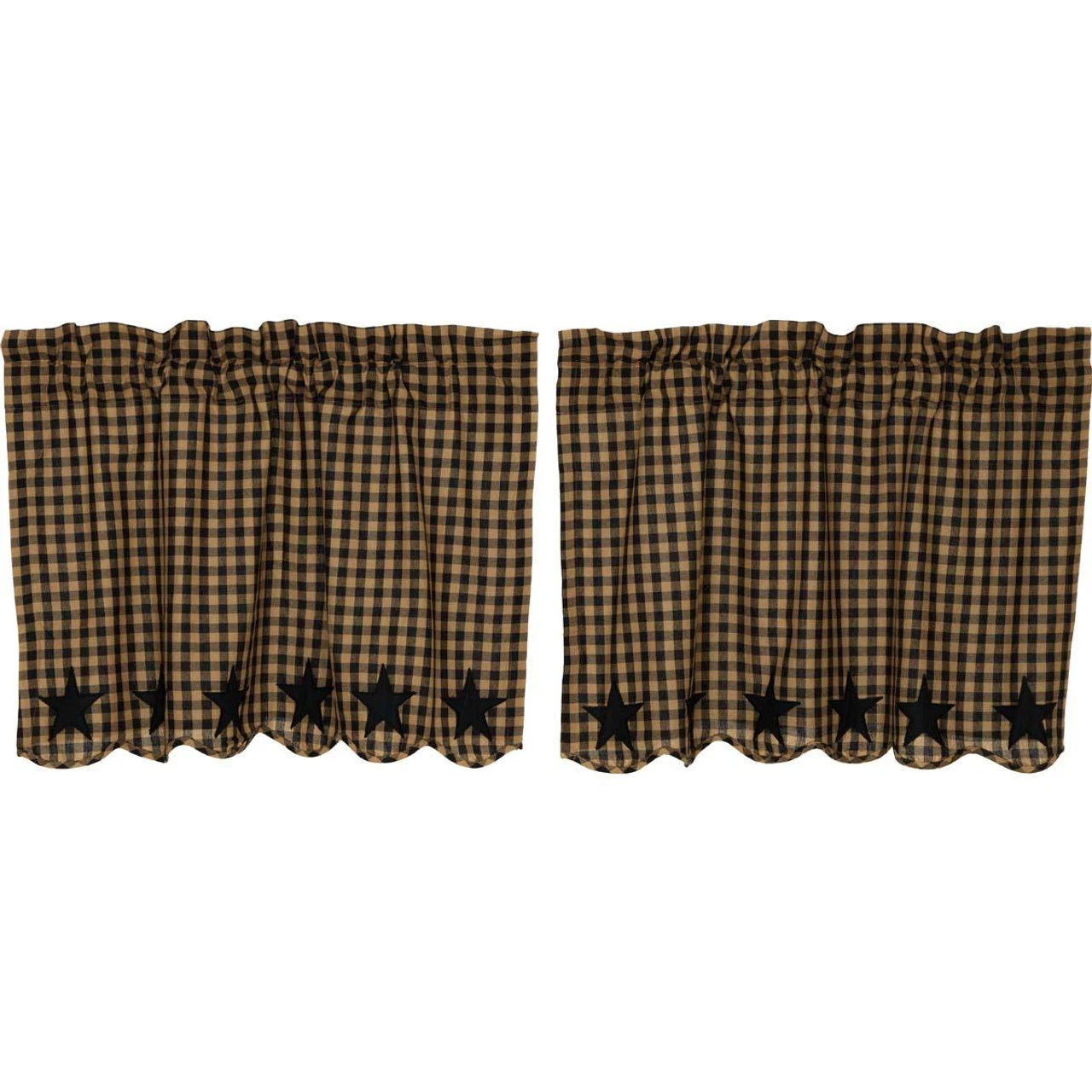 Black Star Tiers - Scalloped 72x24 4 Black Star Tiers - Scalloped 72x24 - Image 2