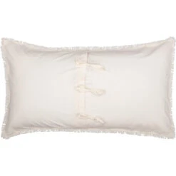 Burlap Antique White Star Sham - King -Home Improvement Store Burlap Antique White Star Sham King 840528182914 image3 63111.1689066151