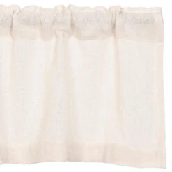 Burlap Antique White Valance - 60x16