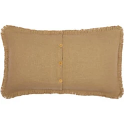 Burlap Natural Fringed Ruffle Pillow Sham - King 8 Burlap Natural Fringed Ruffle Pillow Sham - King -Home Improvement Store Burlap Natural Fringed Ruffle Pillow Sham King 840528182693 image3 79021.1667556898