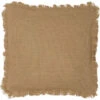 Burlap Natural Fringed Ruffled Pillow - 16x16 -Home Improvement Store Burlap Natural Fringed Ruffled Pillow 16x16 840528153761 image1 34309.1689065801