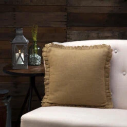 Home Improvement Store 38 Home Improvement Store -Home Improvement Store Burlap Natural Fringed Ruffled Pillow 16x16 840528153761 image2 16526.1689065810
