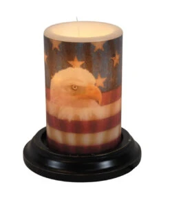 Candle Sleeve - Freedom Eagle Flag
