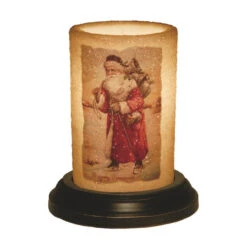 Candle Sleeve - Gumdrop Vintage Walking Santa