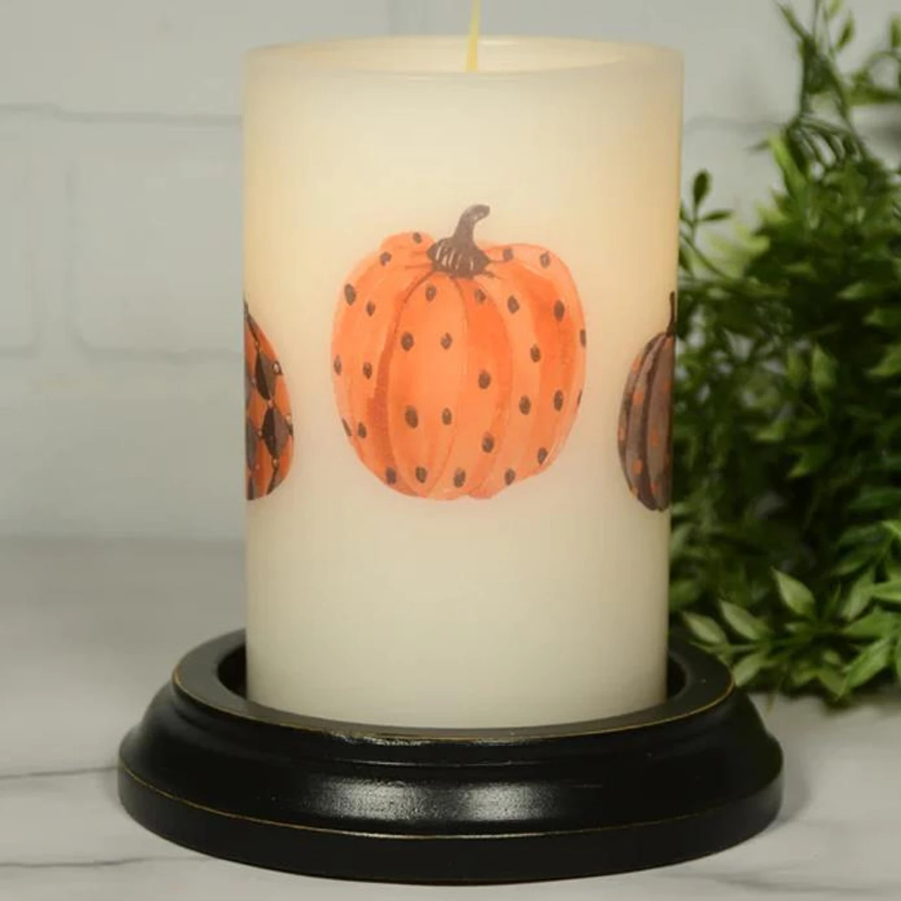Candle Sleeve - Halloween Pumpkin Cluster 4 Candle Sleeve - Halloween Pumpkin Cluster - Image 2