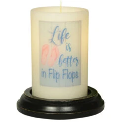 Candle Sleeve - Life Is Better Flip Flops