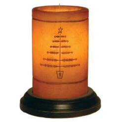 Candle Sleeve - Primitive Feather Tree
