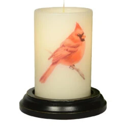 Candle Sleeve - Watercolor Cardinal
