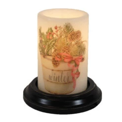 Candle Sleeve - Winter Bucket Greens