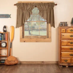 Cedar Ridge Scalloped Prairie Gathered Curtains - 72x36 -Home Improvement Store Cedar Ridge Scalloped Prairie Gathered Curtains 72x36 840528186554 image3 90440.1680807199