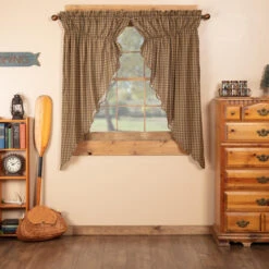 Cedar Ridge Scalloped Prairie Gathered Curtains - 72x63 -Home Improvement Store Cedar Ridge Scalloped Prairie Gathered Curtains 72x63 840528186547 image3 82744.1682447200