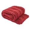 Chunky Ribbed Throw - Garnet -Home Improvement Store Chunky Ribbed Throw Garnet 762242033078 image1 52855.1667560224