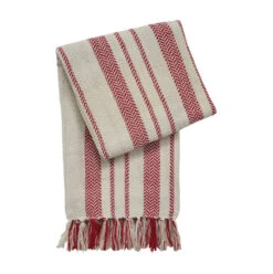 Cozy Sweater Peppermint Stripe Throw