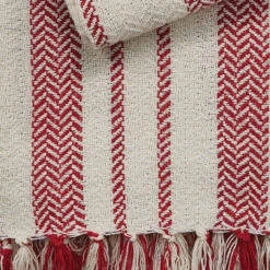 Cozy Sweater Peppermint Stripe Throw -Home Improvement Store Cozy Sweater Peppermint Stripe Throw 762242031623 image3 11463.1666314975