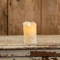 Cream Timer Candle - 5" Pillar