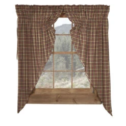Crosswoods Prairie Gathered Curtains - 72x63