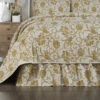 Dorset Gold Floral Bed Skirt -Home Improvement Store Dorset Gold Floral Bed Skirt 840233904481 image1 42456.1650045505