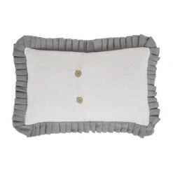 Embroidered Bee Pillow - 22x14 -Home Improvement Store Embroidered Bee Pillow 22x14 840233905174 image3 73847.1670953978