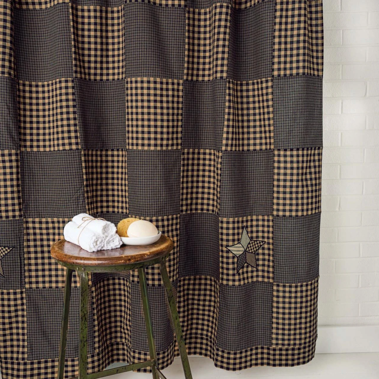 Farmhouse Star Shower Curtain 3 Farmhouse Star Shower Curtain