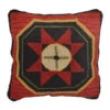 Folk Star Hooked Pillow - 18x18