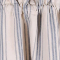 Grain Sack Stripe Colonial Blue Valance - 72x15.5 -Home Improvement Store Grain Sack Stripe Colonial Blue Valance 72x15 5 640970740874 image4 29745.1683105237
