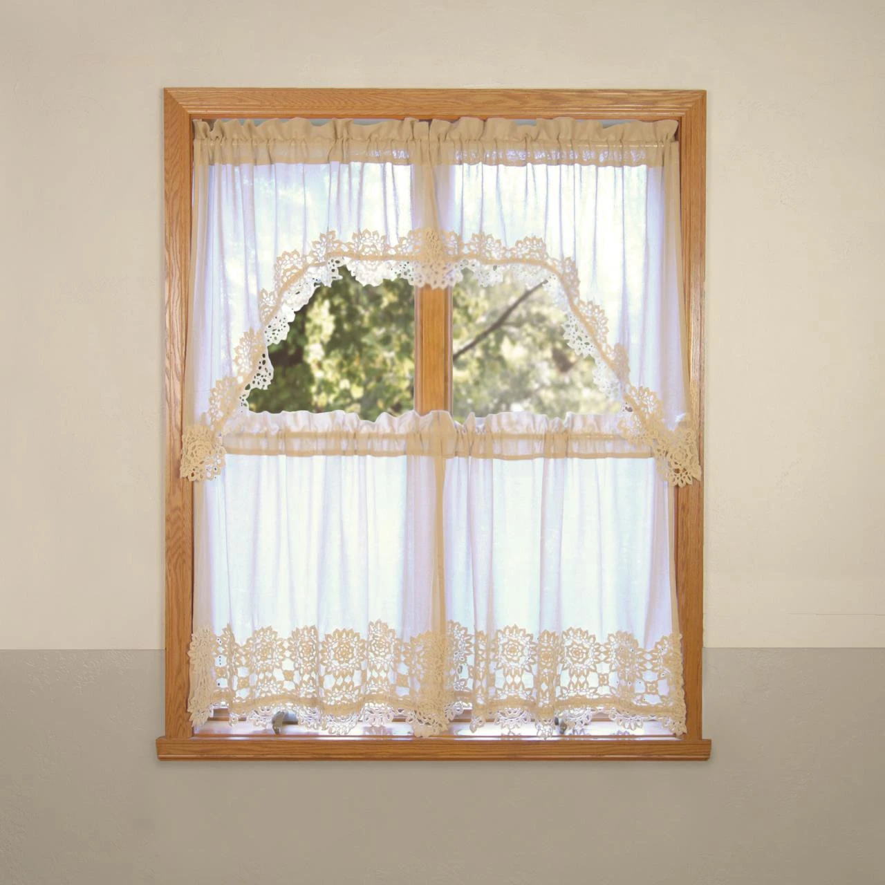 Heirloom Crochet Lace Tiers - 72x30 8 Heirloom Crochet Lace Tiers - 72x30 - Image 6