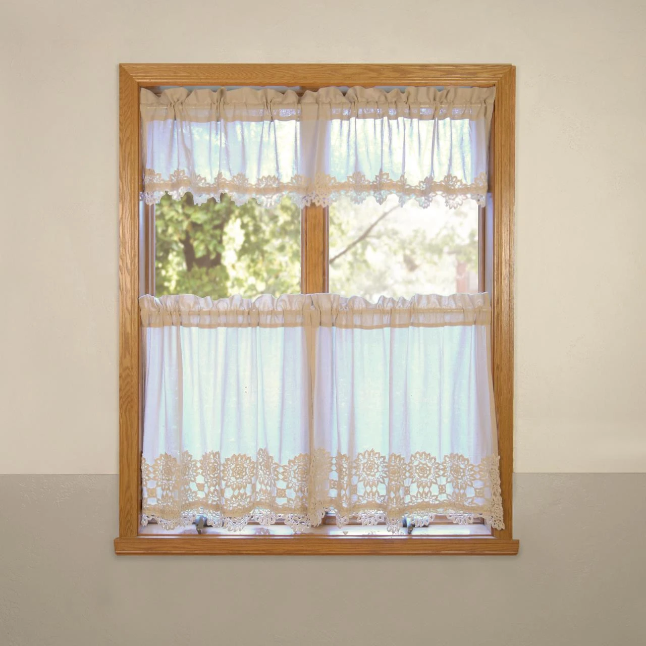 Heirloom Crochet Lace Tiers - 72x30 9 Heirloom Crochet Lace Tiers - 72x30 - Image 7