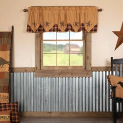 Heritage Farms Primitive Star And Pip Layered Valance -72x20 8 Heritage Farms Primitive Star And Pip Layered Valance -72x20 -Home Improvement Store Heritage Farms Primitive Star and Pip Layered Valance 72x20 840528183607 image3 66616.1685465485