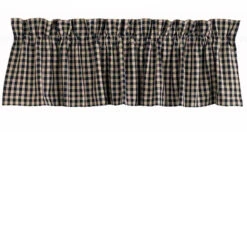 Heritage House Check Black Valance - 72x15.5 -Home Improvement Store Heritage House Check Black Valance 72x15 5 643934370803 image2 68639.1689039574