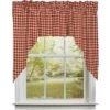 Heritage House Check Red Swags - 72x36 -Home Improvement Store Heritage House Check Red Swags 72x36 643934369845 image1 35702.1689039724