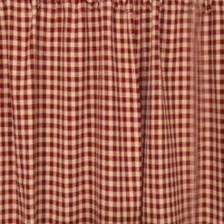 Heritage House Check Red Swags - 72x36 -Home Improvement Store Heritage House Check Red Swags 72x36 643934369845 image4 74453.1689039738