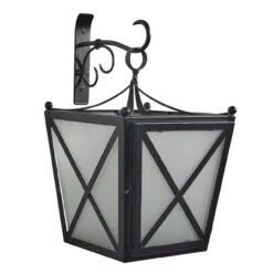 Home Improvement Store 18 Iron Hanging Lantern With Scroll Hanger