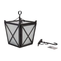 Home Improvement Store -Home Improvement Store Iron Hanging Lantern With Scroll Hanger 762242044418 image2 94136.1667569579