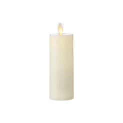 Ivory Moving Flame Timer Candle - 2"x6"