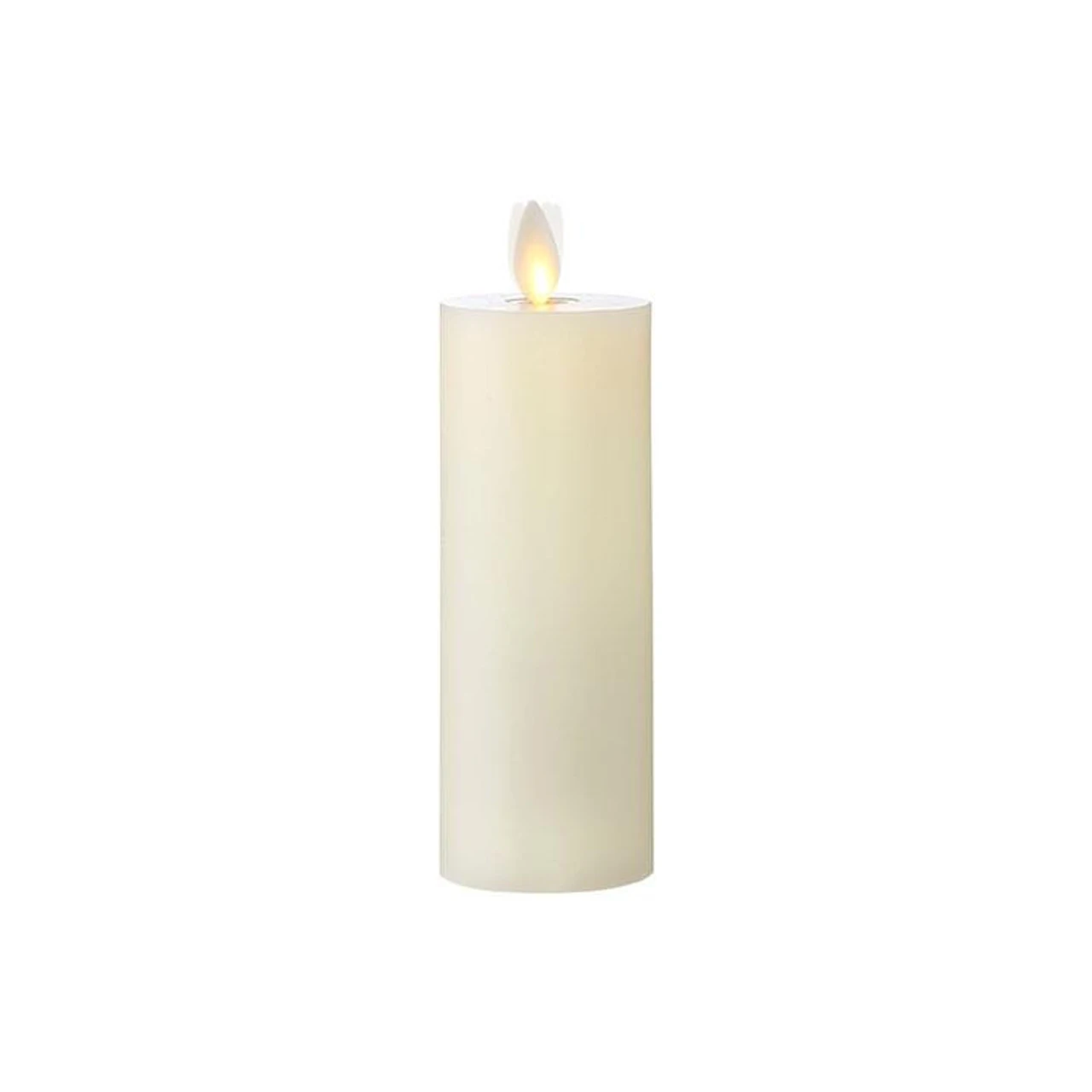 Ivory Moving Flame Timer Candle - 2"x6" 3 Ivory Moving Flame Timer Candle - 2"x6"