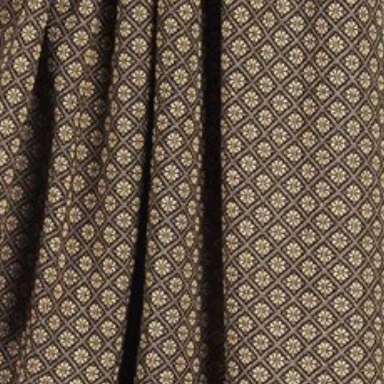Kingston Jacquard Prairie Gathered Curtains - Black 72x63 5 Kingston Jacquard Prairie Gathered Curtains - Black 72x63 - Image 3