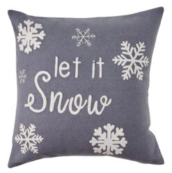Let It Snow Pillow - 16x16 Felt