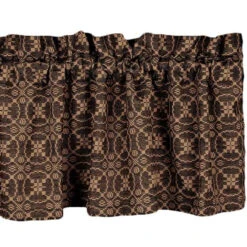 Marshfield Jacquard Black Valance - 72x15.5