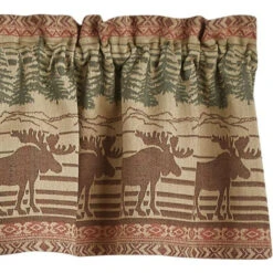 Moose Jacquard Valance - 72x14
