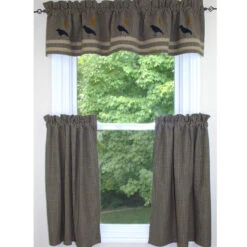 Newbury Gingham Black Crow Valance - 72x15.5 -Home Improvement Store Newbury Gingham Black Crow Valance 72x15 5 648558020875 image3 64859.1685092975