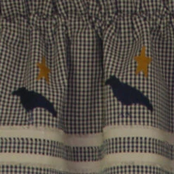 Newbury Gingham Black Crow Valance - 72x15.5 -Home Improvement Store Newbury Gingham Black Crow Valance 72x15 5 648558020875 image4 91980.1685092978