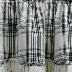 Onyx & Ivory Valance - Lined Layered 72x16 -Home Improvement Store Onyx Ivory Valance Lined Layered 72x16 762242054066 image3 03890.1687979696