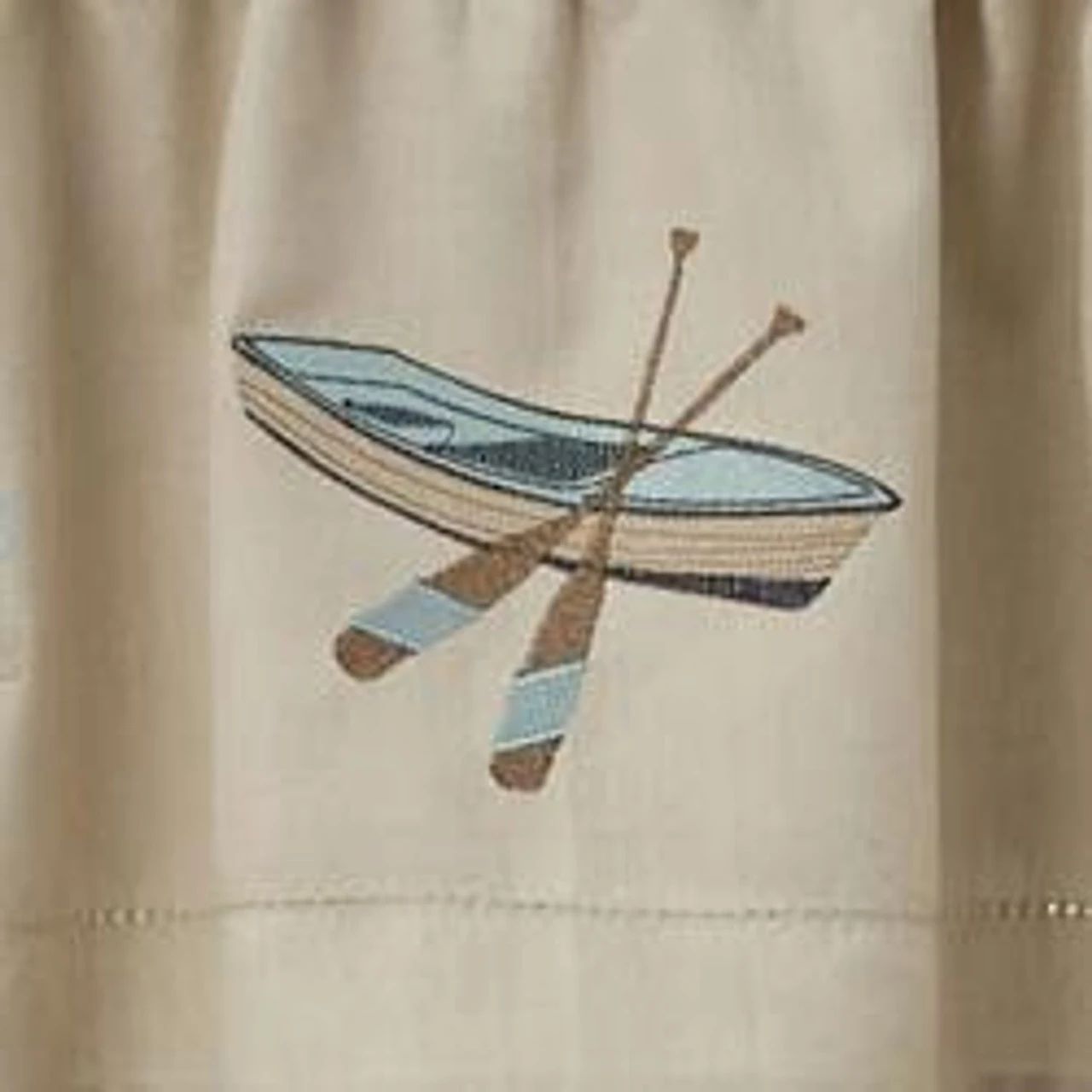 Paddles Embroidered Valance - 60x14 6 Paddles Embroidered Valance - 60x14 - Image 4