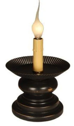 Savannah Antique Pedestal Candle Sleeve Base - Large Black