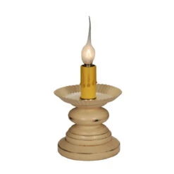 Savannah Antique Pedestal Candle Sleeve Base - Large White